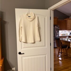 Cyrus Cream Cowl Neck Sweater